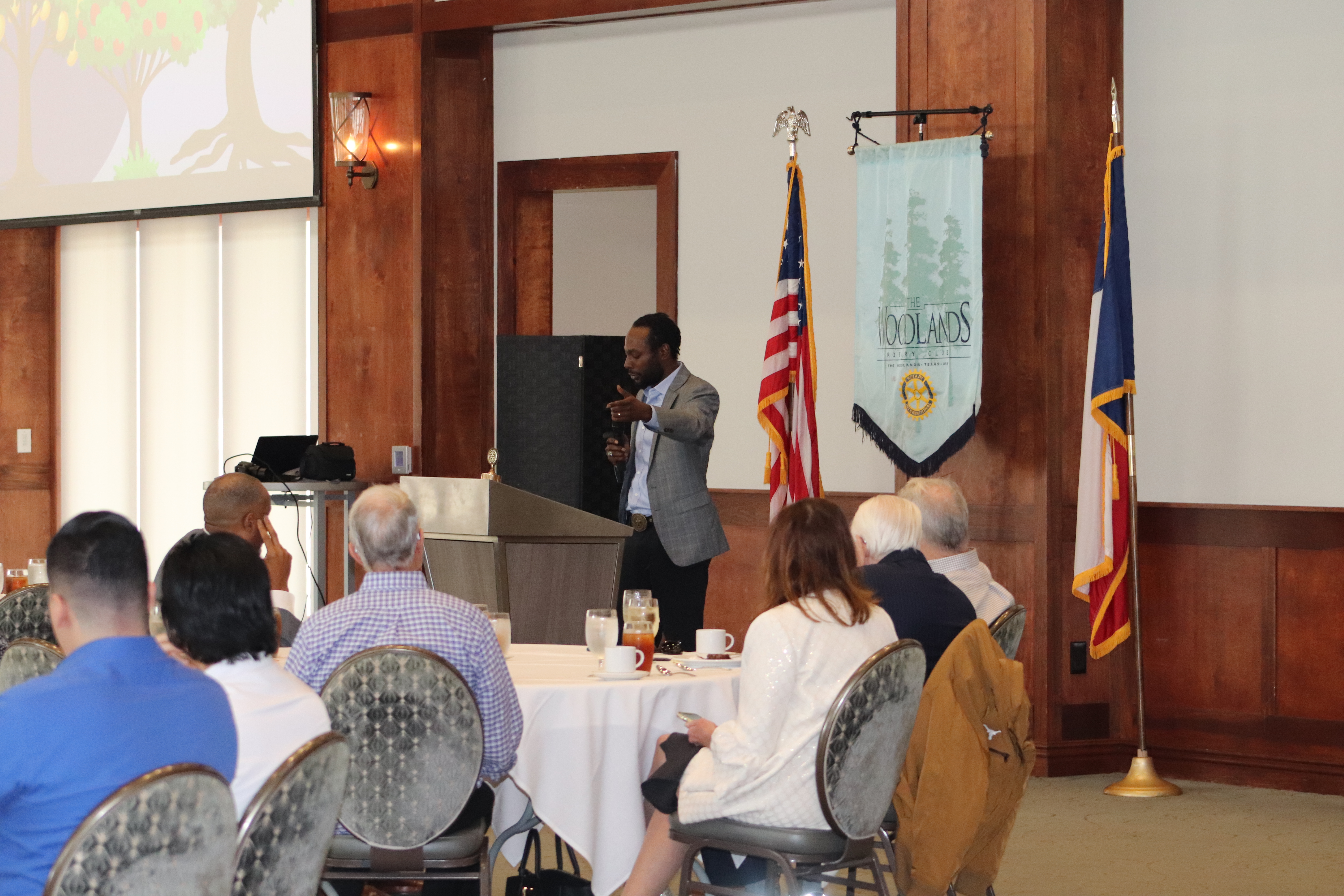 Marcus Bridgewater engaging with an audience